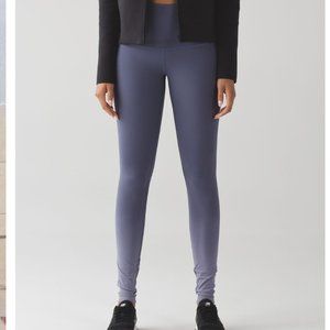 Lululemon Wunder Under Pant Hi-Rise Ombre color Greyvy Size 6 Full length